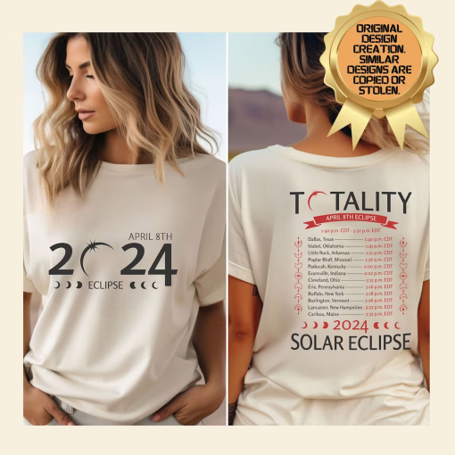 Total Solar Eclipse April 2024 Shirt, American Solar Eclipse 4.8.24 Tshirt, Group Eclipse Tee, 2024 Eclipse T Shirt, Eclipse Tour T-Shirt