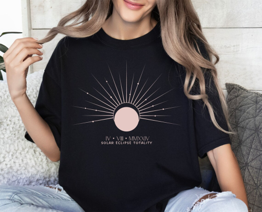 Total Eclipse April 8th 2024 Shirt, American Eclipse 4.08.24, Astronomy T-Shirt Celestial Tee Eclipse, Astrology T Shirt Gift, Group Shirts