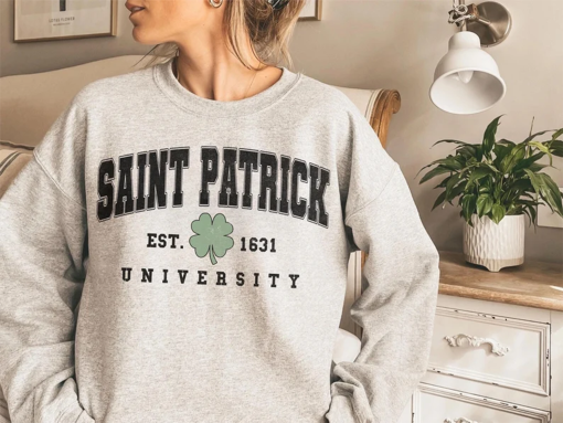 Saint Patrick University PNG-Saint Patty’s Day Sublimation Digital Design Download-lucky png, shamrock png, leprechaun png, clover png