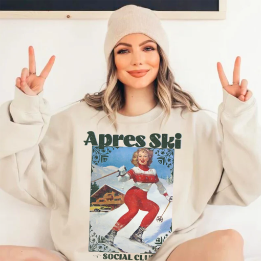 Apres Ski Sweatshirt, Retro Ski Sweater, Apres Ski Sweater, Vintage Winter Sports Sweatshirt, Apres Ski Girls Weekend, Vintage Ski Crewneck