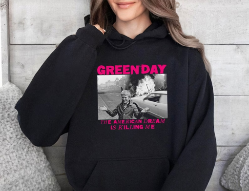 Green Day The American Dream Is Killing Me Hoodie, Green Day Saviors, Green Day album Shirt, Green Day Tour Concert, For Men Or Women