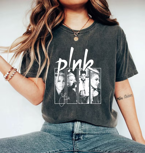 Unisex P!nk World Tour Graphic Tee, Pink Singer Summer Carnival Shirt, P!nk Tour 2024 Shirt, P!nk Fan Gift Shirt, P!nk Unisex T-shirt