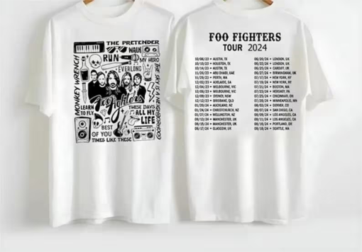 Foo Fighters Tour 2024 Shirt, Foo Fighters Shirt, Everything Or Nothing At Shirt, Foo Fighters Gift for Fan Shirts, Music Band Gift