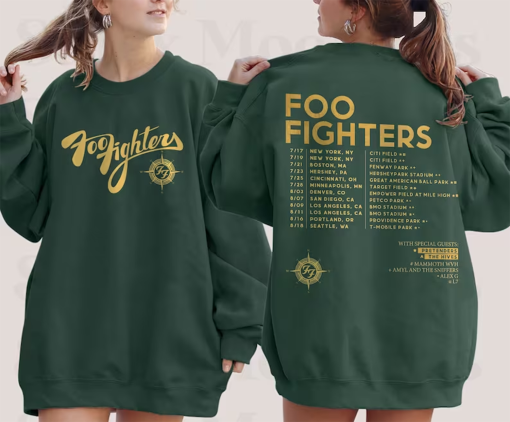 Foo Fighters Band Tour US 2024 Shirt, Foo Fighters Fan Shirt, Foo Fighters World Tour 2024 Shirt, Foo Fighters Concert 2024, Rock Band Shirt