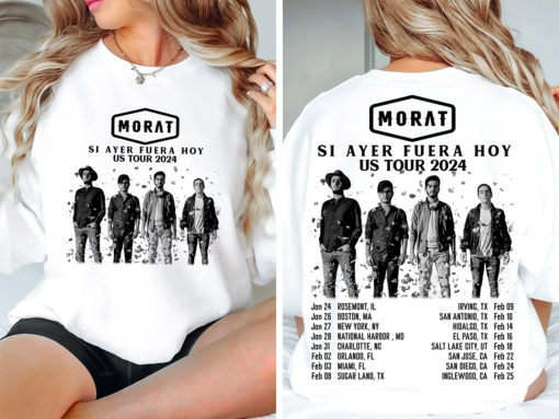 Morat Si Ayer Fuera Hoy US Tour 2024 Shirt, Morat Band Fan Shirt, Morat 2024 Concert Shirt, Si Ayer Fuera Hoy Tour Shirt,Latin Boyband Shirt