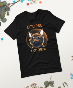 Funny Solar Eclipse Cat, 2024 Total Solar…