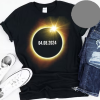 4.8.2024 Great American Eclipse States, Custom State, Total Solar Eclipse, Solar Eclipse 2024 Shirt, Eclipse Souvenir, Moon Totality, Canada