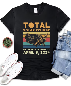 Total Solar Eclipse Shirt, April 8 2024…