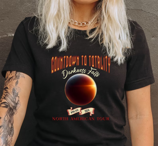 Total Solar Eclipse April 8th 2024 Digital Download,North America Tour Png, Path of Totality Cities on Back Png, Sublimation Design,Grunge