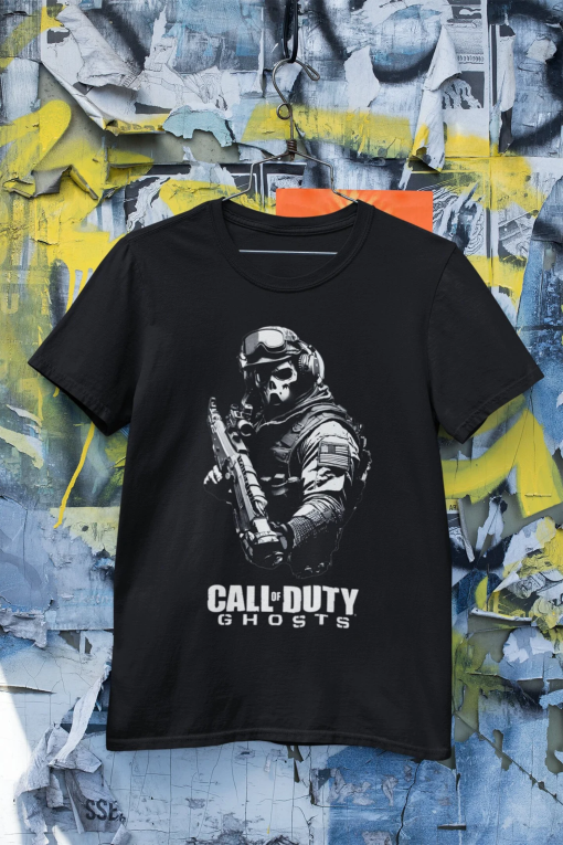 Call of Duty Ghost T-Shirt | Modern Warfare 2, Warzone, MW2, COD, Xbox, PS5, Gaming Tee, Military, Unisex, Cotton