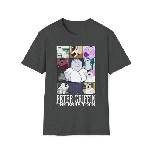 Peter Griffin The Eras Tour Unisex Softstyle T-Shirt, gift for him, gift for her, gift for family guy fans, family guy, comedy, tv show