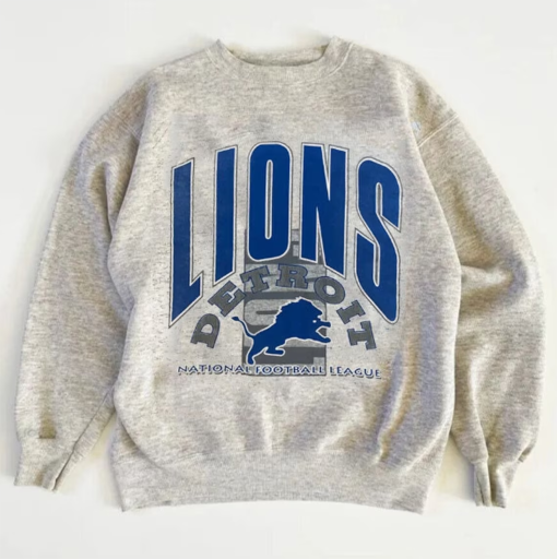 Retro Detroit Football Sweatshirt, Vintage Detroit Football Crewneck, Lions Football shirt, Detroit Football Hoodie Fan Gifts