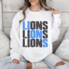 Vintage Detroit Football Sweatshirt Lions Football Crewneck Retro Style Lions Shirt Gift for Lions Football Fan Detroit Lions Gift Michigan