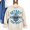 Vintage Detroit Football Sweatshirt Lions Football Crewneck Retro Style Lions Shirt Gift for Lions Football Fan Detroit Lions Gift Michigan