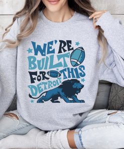 Vintage Detroit Football Sweatshirt Lions Football Crewneck…