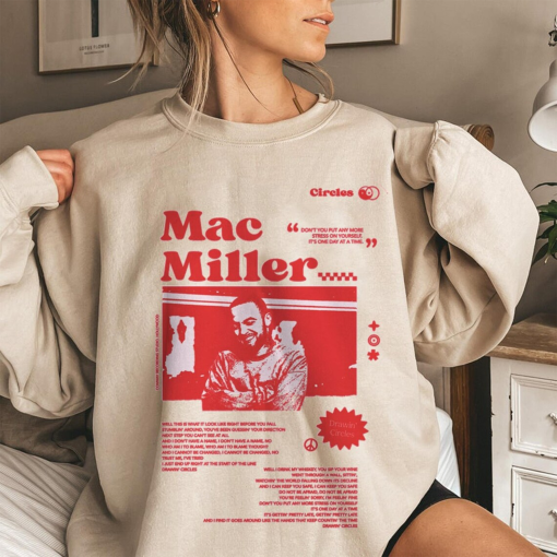 Mac Miller Circles poster retro 90s Shirt, Mac Swimming Shirt, Hip Hop,Mac 90s Vintage Shirt,Mac Self Care Shirt