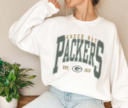 Vintage Green Bay Football Crewneck Sweatshirt, Packer Football Sweatshirt, Green Bay Football