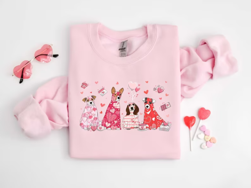 My Dog Is My Valentine Sweatshirt, Valentine Dog Sweater, Dog Sweatshirt, Pet Lover Gift, Valentines Day Shirt, Gift for Dog Mom