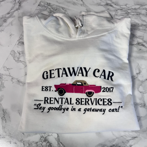 Nothing Good Starts In A Getaway Car Embroidered Sweatshirt, Getaway Car Embroidered Sweater