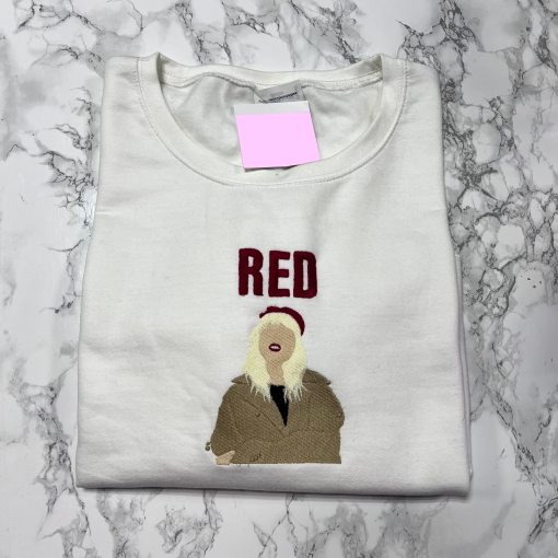 Taylor Swift Books, Artist Inspired Sweater, Embroidered Crewneck