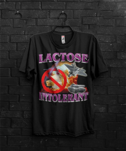 Lactose Intolerant Funny Meme Gift T shirt…