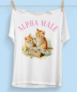 Alpha Male Cat T-Shirt | Funny Kitten…