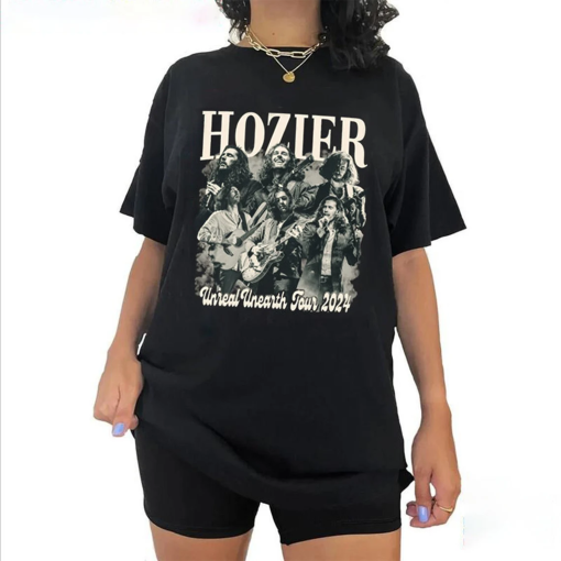 Hozie 90s Rap Music Shirt, Comfort Color Hozier Tour 2024, Bootleg Hozier Y2K Graphic Tee, Unreal Unearth Tour 2024 Shirt, Gift for Fans