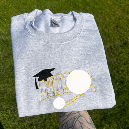 Embroidered Graduation Sweatshirt Sweater, Graduation present for class of 2024 to mark the day, Graduation present, Graduate