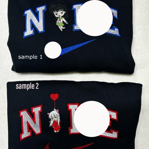 inuya.sha and mica hoodie embroidered custom anime valentine day ,couple embroidered