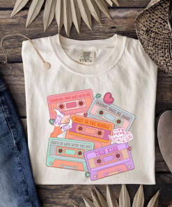 Comfort Colors® Valentines Cassettes T-Shirt, Valentines Day…