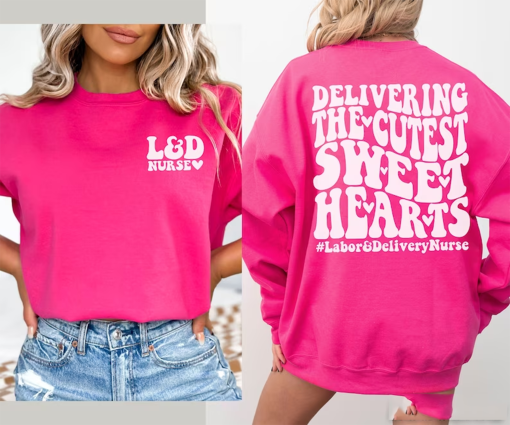 Labor and Delivery Valentine’s Day Shirt, Retro L&D Valentine Shirt, Labor and Delivery Tech Shirt, OB Nurse Sweatshirt, Funny Nurse Gift