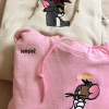 Hello Kitty Cow Moo Cute Embroidery Crewneck Sweatshirt