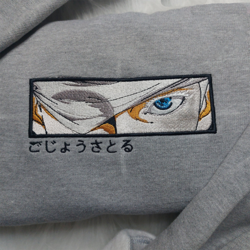 Satoru Gojo Embroidered Sweatshirt Jujutsu Kaisen Anime