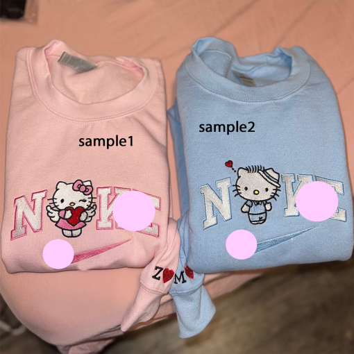 Cute Kitty Sweater , hello cutie embroidered sweater! Hello kitty!