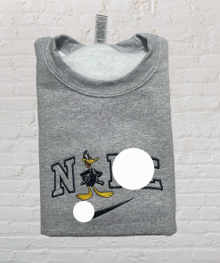 Daffy Duck embroidered crewneck sweater sweatshirt