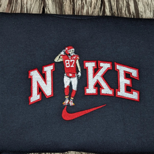 Chiefs Kelce Embroidered Crewneck Sweatshirt P01