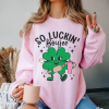 Western St Patrick’s Day sweatshirt, western st patsy’s day, women’s st Patrick’s day crewneck, kids western st pattys day sweatshirt