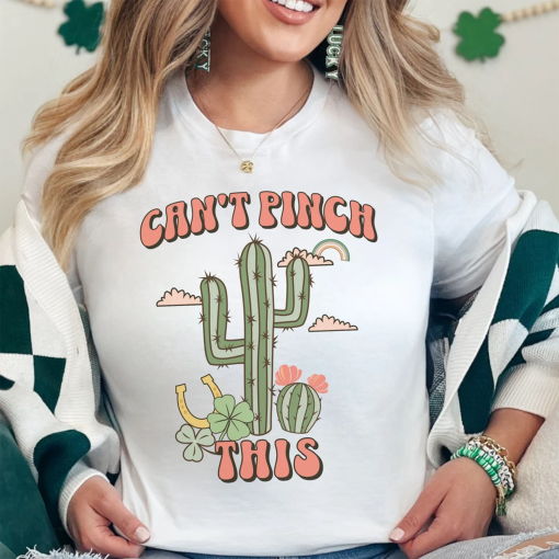 Can’t Pinch This St Patricks Day Sweatshirt, Saint Patrick’s Day Shirt, Funny Cactus Western Shirt for St. Patrick’s Gift for Her, St. Patty