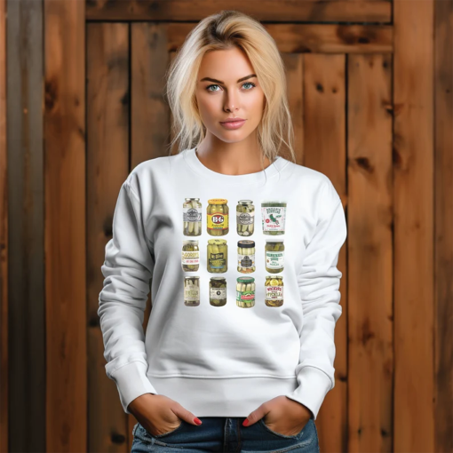 Vintage Canned Pickles Sweatshirt, Pickle shirt, Pickle Crewneck Pickle Lovers Hoodie, Pickle Crewneck Sweatshirt Canning FAST 2Day SHIPPING