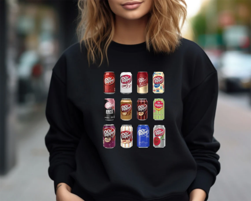 Dr. Pepper Sweatshirt, Vintage Soda Canned Shirt, Trendy Soda Sweatshirt, Soda Crewneck, Dr. Pepper Hoodie, Dr. Pepper Soda Lovers Clothing