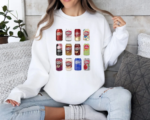 Dr. Pepper Sweatshirt, Vintage Soda Canned Shirt, Trendy Soda Sweatshirt, Soda Crewneck, Dr. Pepper Hoodie, Dr. Pepper Soda Lovers Clothing