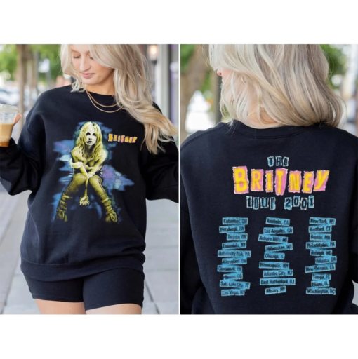 Vintage 2001 Britney Spears the Britney Tour 2001 Shirt, Vintage Britney Spears Shirt, Britney Pop Culture Shirt, Britney Rap Music Shirt