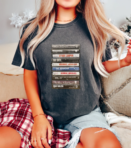 Comfort Colors® Retro Cassette Tape Graphic Tee, 90’s Rock Shirt, Vintage Music Album Shirt, Retro Music Shirt, Music Cassette Tape Shirt