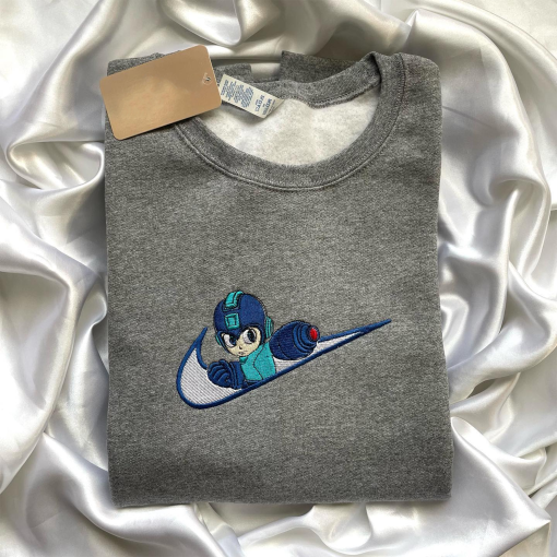 MEGAMAN SWOOSH embroidered sweatshirt