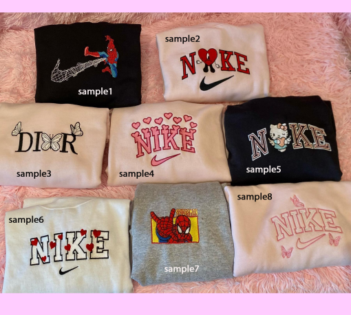 Custom Embroidered Roman Numeral Couple Sweatshirts, Spider//man and Spi//der-woman Hoodies, Spide//rman and G//wen, Personalized Valentine Gift