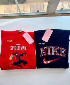 Spiderman Crewneck, Spiderman Sweatshirt, Spiderman embroidered sweatshirt,…