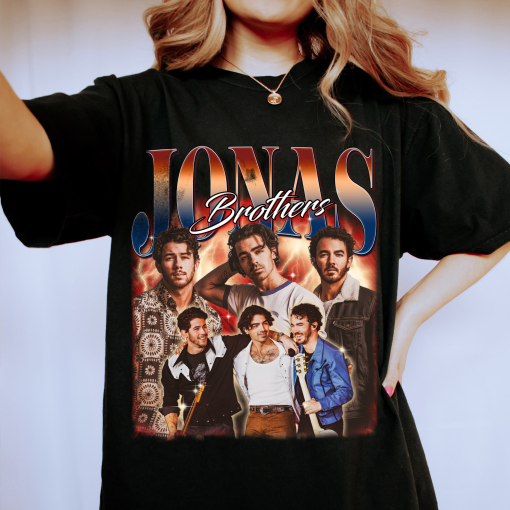 Jonas Brothers Double Sided Sweatshirt, Jonas Brothers Tour Shirt, Concert 2024 Retro Unisex Gift, Jonas Brothers Cassette Shirt, Sweatshirt