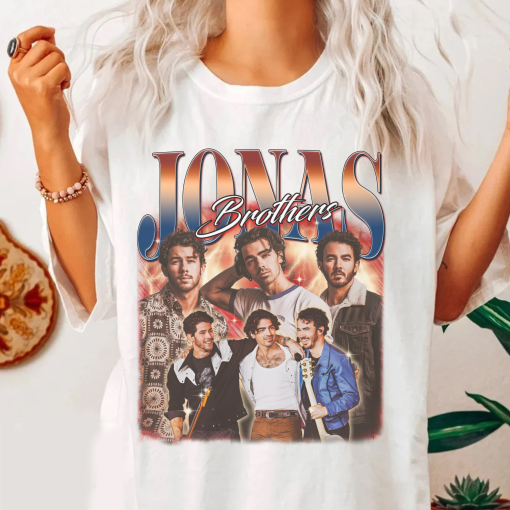 Jonas Brothers Double Sided Sweatshirt, Jonas Brothers Tour Shirt, Concert 2024 Retro Unisex Gift, Jonas Brothers Cassette Shirt, Sweatshirt