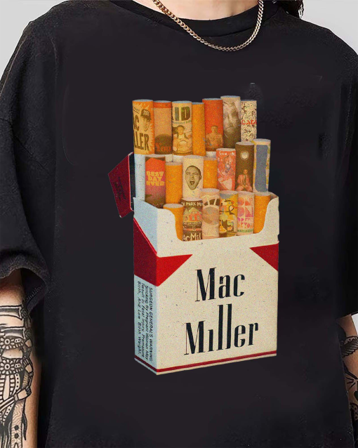 Vintage Mac Millers Shirt,Mac Millers Pack Of Cigarettes Crewneck Sweatshirt,Vintage Rap Tee,Self Care Shirt,Swimming Shirt,Mac Fan Gift