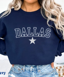 Embroidered Dallas Sweatshirt, Embroidered Texas Sweatshirt, Dallas…